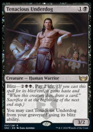 (097) Magic The Gathering Streets of New Capenna Single: Tenacious Underdog Holo Rare
