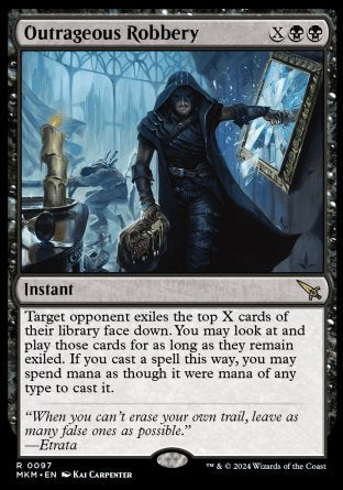 (097) Magic The Gathering Murders at Karlov Manor Single: Outrageous Robbery Rare