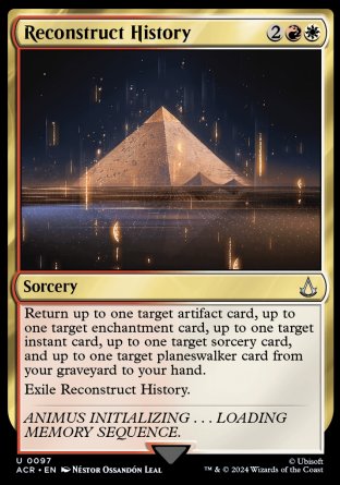 (097) Magic The Gathering Universes Beyond: Assassin's Creed Single: Reconstruct History Holo Uncommon
