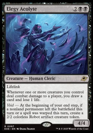 (097) Magic The Gathering Edge of Eternities: Promos Single: Elegy Acolyte (V.1) Holo Rare