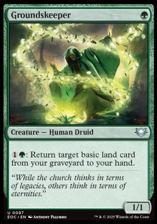 (097) Magic The Gathering Commander: Edge of Eternities Single: Groundskeeper Uncommon