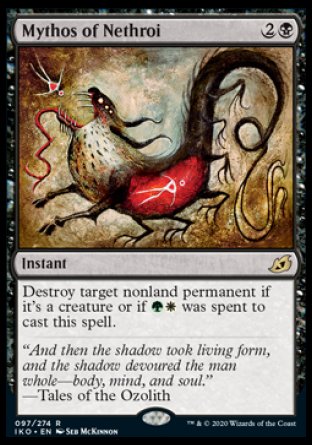 (097) Magic The Gathering Ikoria: Lair of Behemoths: Promos Single: Mythos of Nethroi (V.2) Holo Rare