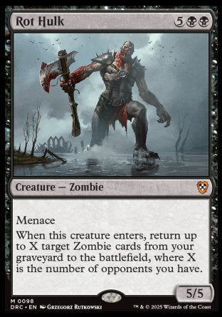 (098) Magic The Gathering Commander: Aetherdrift Single: Rot Hulk Mythic