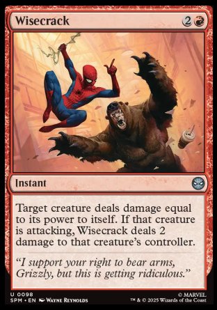 (098) Magic The Gathering Magic: The Gathering | Marvel's Spider-Man Single: Wisecrack Holo Uncommon