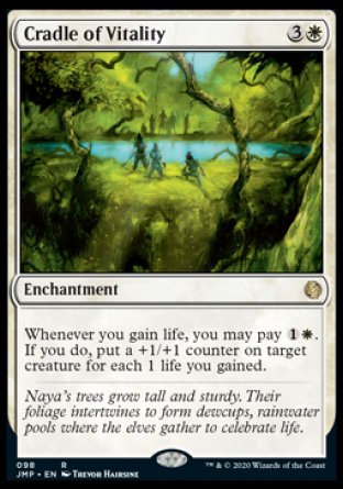 (098) Magic The Gathering Jumpstart Single: Cradle of Vitality Holo Rare
