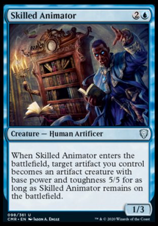 (098/361) Magic The Gathering Commander Legends Single: Skilled Animator Holo Uncommon