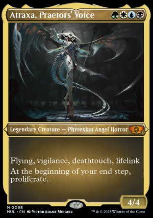 (098) Magic The Gathering Multiverse Legends Single: Atraxa, Praetors' Voice (V.2) Holo Mythic