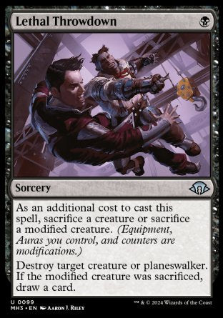 (099) Magic The Gathering Modern Horizons 3 Single: Lethal Throwdown Holo Uncommon