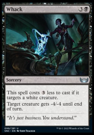 (099) Magic The Gathering Streets of New Capenna Single: Whack Holo Uncommon