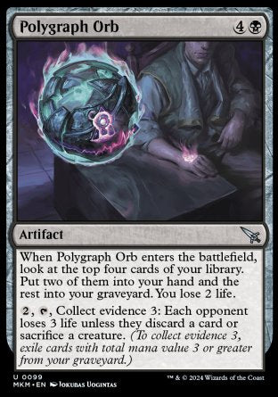 (099) Magic The Gathering Murders at Karlov Manor Single: Polygraph Orb Uncommon