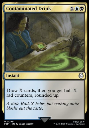 (099) Magic The Gathering Universes Beyond: Fallout Single: Contaminated Drink Uncommon