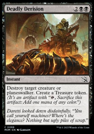 (099) Magic The Gathering March of the Machine Single: Deadly Derision Holo Common