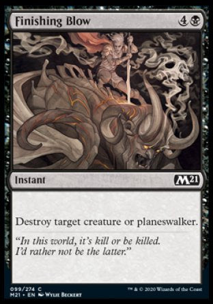 (099) Magic The Gathering Core 2021 Single: Finishing Blow Holo Common