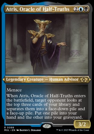 (099) Magic The Gathering Multiverse Legends Single: Atris, Oracle of Half-Truths (V.2) Rare