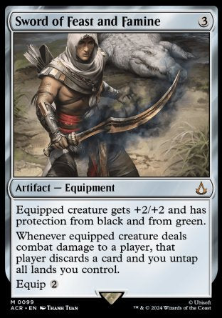 (099) Magic The Gathering Universes Beyond: Assassin's Creed Single: Sword of Feast and Famine Mythic