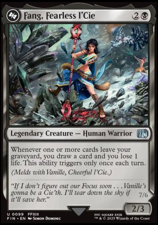 (099) Magic The Gathering Magic: The Gathering - FINAL FANTASY Single: Fang, Fearless l'Cie // Ragnarok, Divine Deliverance Holo Uncommon