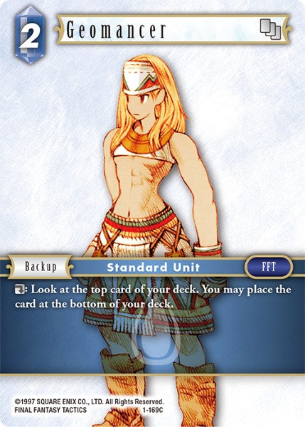 (169) Final Fantasy TCG Opus I Single: Geomancer (1-169) Common