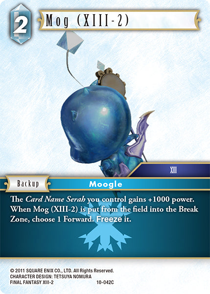 (042) Final Fantasy TCG Opus X: Ancient Champions Single: Mog (XIII-2) (10-042) Common