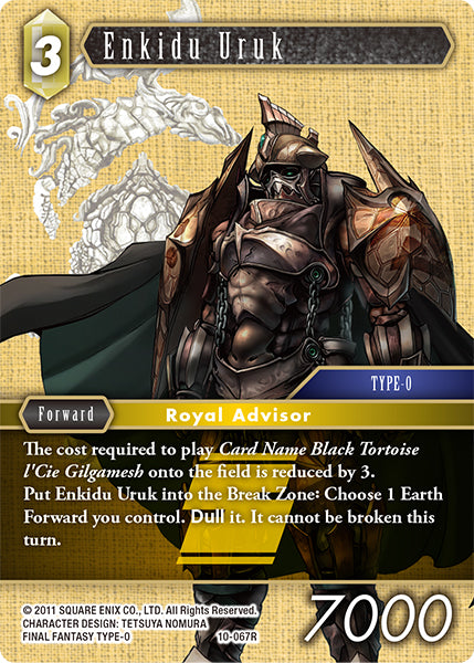 (067) Final Fantasy TCG Opus X: Ancient Champions Single: Enkidu Uruk (10-067) Holo Rare