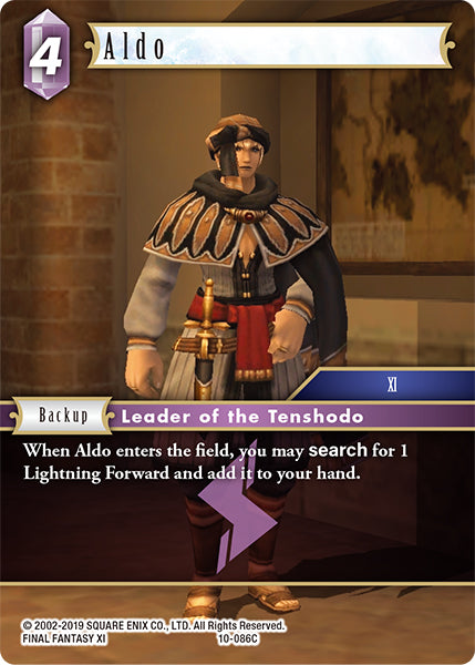 (086) Final Fantasy TCG Opus X: Ancient Champions Single: Aldo (10-086) Common
