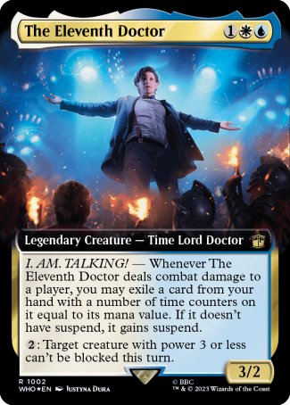 (1002) Magic The Gathering Universes Beyond: Doctor Who: Extras Single: The Eleventh Doctor (V.4) Holo Rare