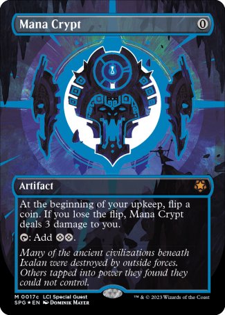 (17c) Magic The Gathering Special Guests Single: Mana Crypt (Cosmium Neon Ink) Holo Mythic