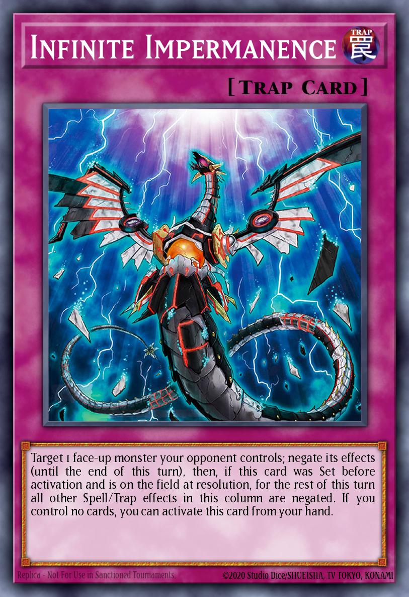 (075) YuGiOh TCG RA01: 25th Anniversary Rarity Collection Single: Infinite Impermanence (V.6 - Collectors Rare)  Collectors Rare