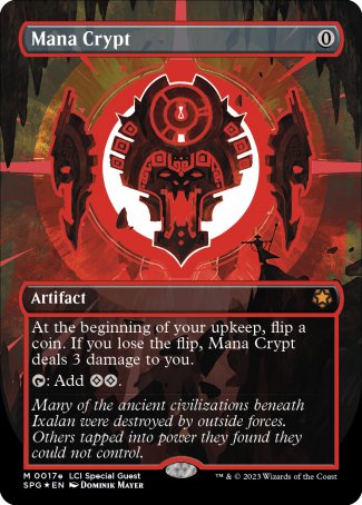 (17e) Magic The Gathering Special Guests Single: Mana Crypt (Cosmium Neon Ink) Holo Mythic
