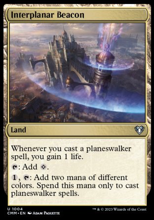 (1004) Magic The Gathering Commander Masters: Extras Single: Interplanar Beacon Uncommon