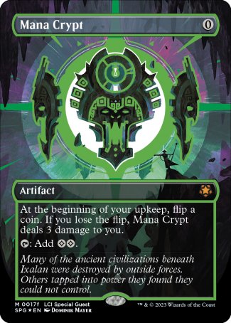 (17f) Magic The Gathering Special Guests Single: Mana Crypt (Cosmium Neon Ink) Holo Mythic