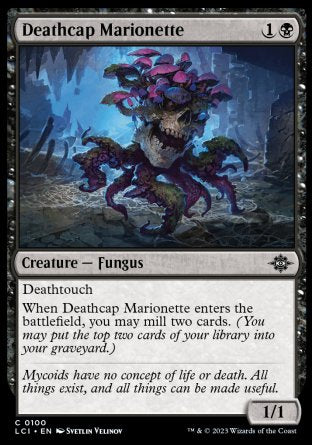 (100) Magic The Gathering The Lost Caverns of Ixalan Single: Deathcap Marionette Holo Common
