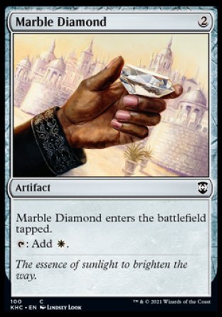 (100) Magic The Gathering Commander: Kaldheim Single: Marble Diamond Common