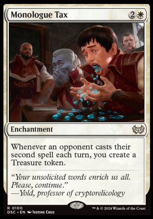 (100) Magic The Gathering Commander: Duskmourn: House of Horror Single: Monologue Tax Rare