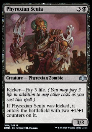 (100) Magic The Gathering Dominaria Remastered Single: Phyrexian Scuta Holo Uncommon