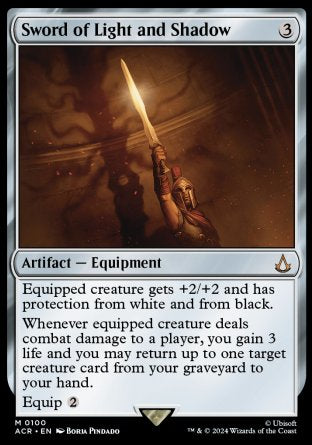 (100) Magic The Gathering Universes Beyond: Assassin's Creed Single: Sword of Light and Shadow Holo Mythic