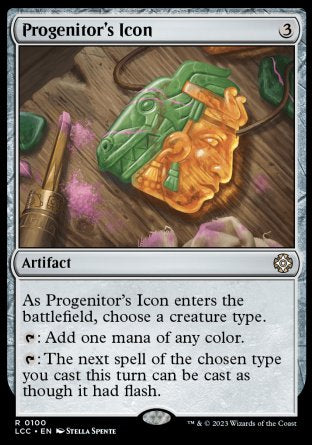 (100) Magic The Gathering Commander: The Lost Caverns of Ixalan Single: Progenitor's Icon Rare