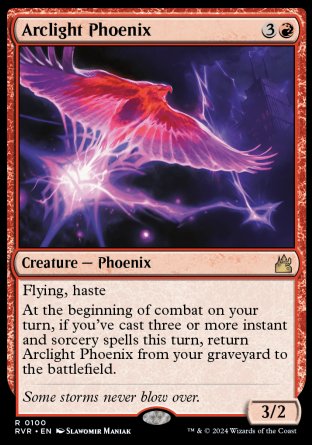 (100) Magic The Gathering Ravnica Remastered Single: Arclight Phoenix Rare