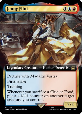 (1011) Magic The Gathering Universes Beyond: Doctor Who: Extras Single: Jenny Flint (V.3) Holo Rare