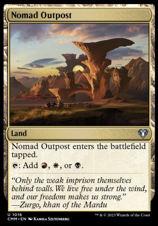 (1016) Magic The Gathering Commander Masters: Extras Single: Nomad Outpost Uncommon