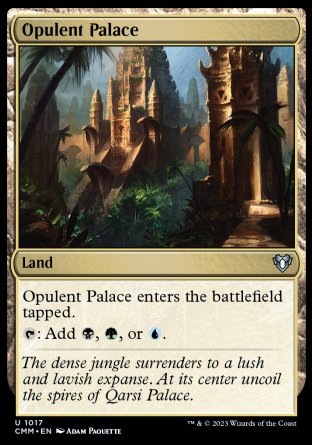 (1017) Magic The Gathering Commander Masters: Extras Single: Opulent Palace Uncommon