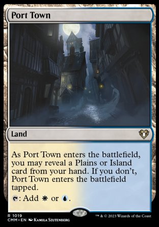 (1019) Magic The Gathering Commander Masters: Extras Single: Port Town Rare
