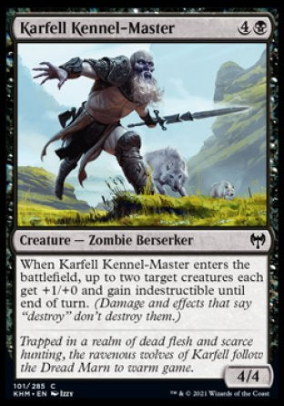 (101/285) Magic The Gathering Kaldheim Single: Karfell Kennel-Master Common