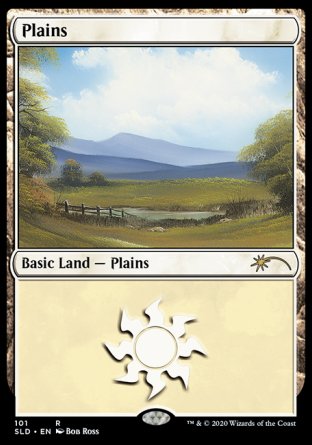 (101) Magic The Gathering Secret Lair Drop Series Single: Plains (V.3) Holo Land