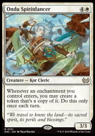 (101) Magic The Gathering Commander: Duskmourn: House of Horror Single: Ondu Spiritdancer Rare