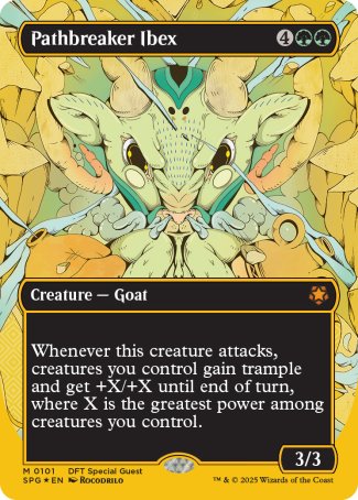 (101) Magic The Gathering Special Guests Single: Pathbreaker Ibex (Gold) Holo Mythic
