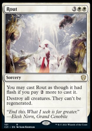 (101) Magic The Gathering Commander: Strixhaven Single: Rout Rare