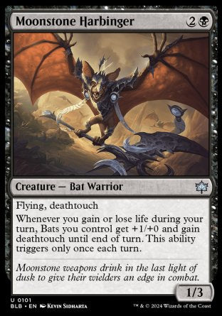 (101) Magic The Gathering Bloomburrow Single: Moonstone Harbinger  Uncommon