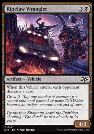 (101) Magic The Gathering Aetherdrift Single: Ripclaw Wrangler Holo Common