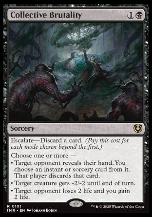 (101) Magic The Gathering Innistrad Remastered Single: Collective Brutality Holo Rare