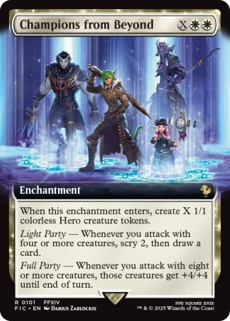 (101) Magic The Gathering Commander: Magic: The Gathering - FINAL FANTASY: Extras Single: Champions from Beyond Holo Rare